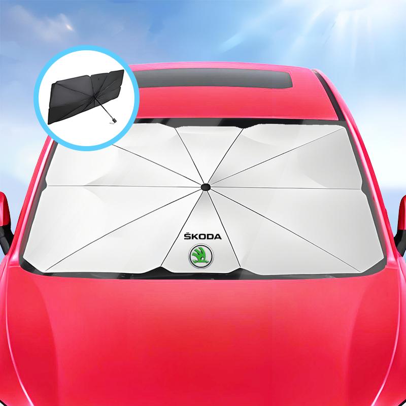 Car Front Windshield Sunshade Suitable for Skoda Citigo Fabia Octavia Superb Car Sunshade Interior Accessories