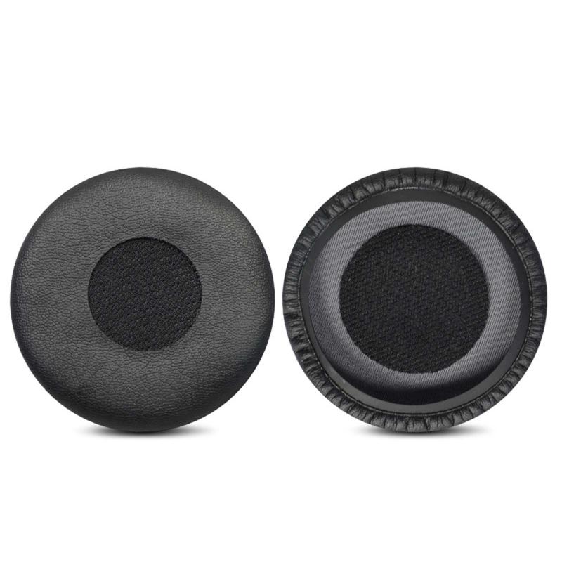 1 Pair Ear Pad Pillow Cover Black Replacement Soft PU Case for Evolve 20se 30II 40 65/75 Headphones