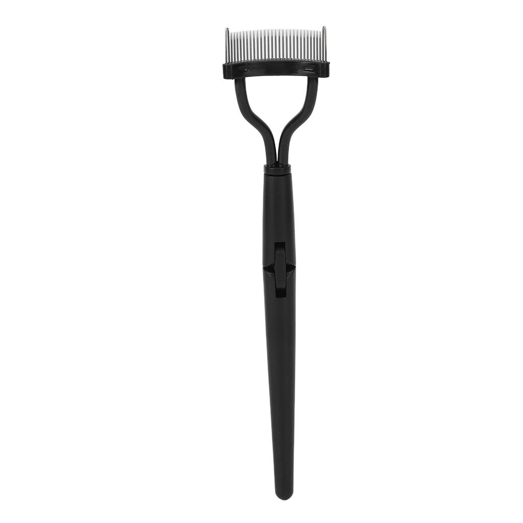 2pcs Eyelash Comb Set Folding Stainless Steel Teeth Lash Separator Eyelash Grooming Brushes