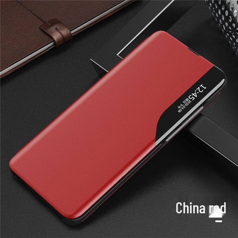 Compatible Samsung S25/24/23/22/21 Ultra FE Phone Case: Magnetic, Drop-Proof Leather with Side Window.