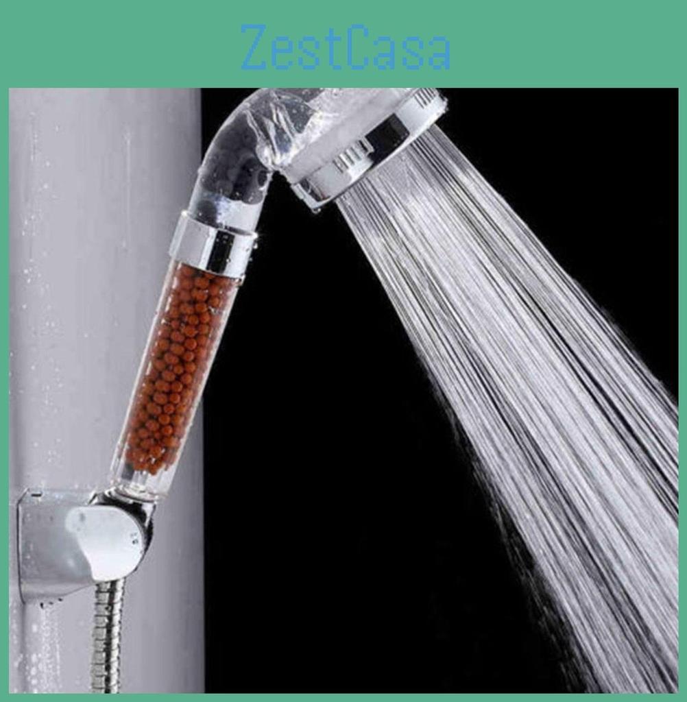 Transparent Negative Ion Shower Heads Pressurized Water Saving Handheld Gift