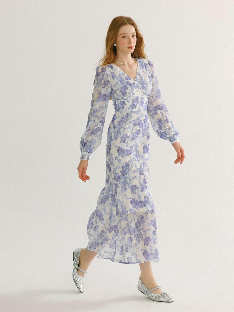 Sinseuden Maris V-Neck Long Dress