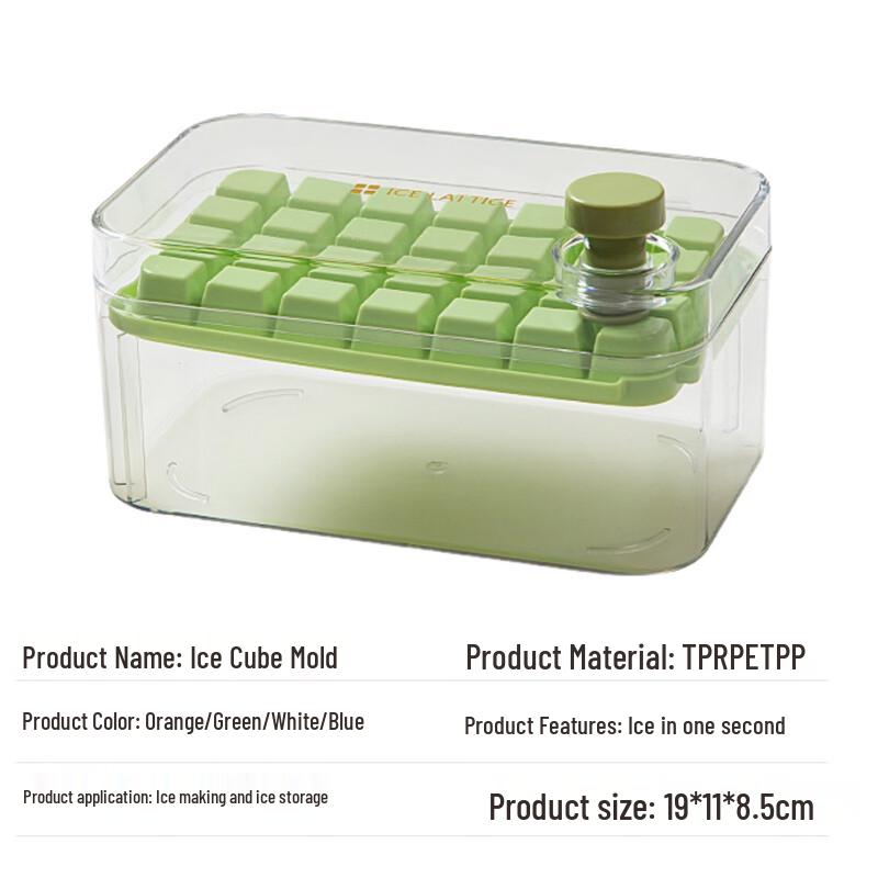 Food-Grade Silicone Ice Cube Tray with Scoop