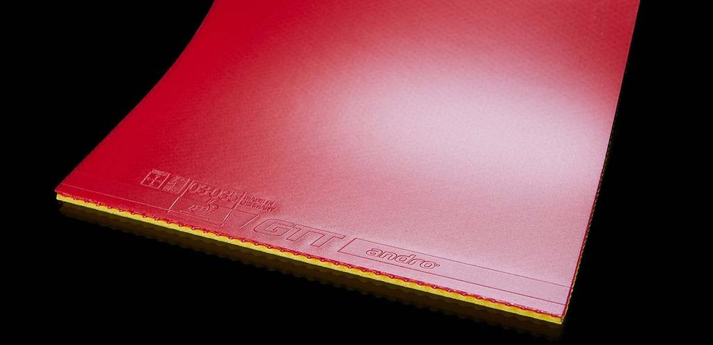 Andro Tischtennisbelag GTT40 GTT40 Leichte Spannung Rückseite Weicher Belag 112276 Schwarz 1.6