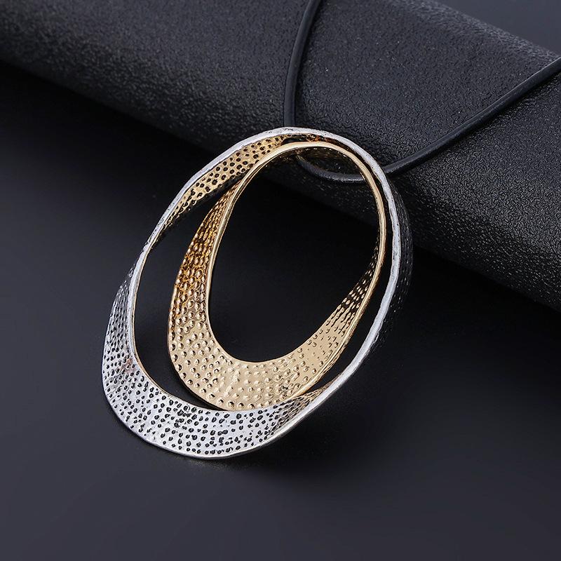 High-End Fashion Necklace Wind Long Alloy Mixed Color Women S Sweater Chain