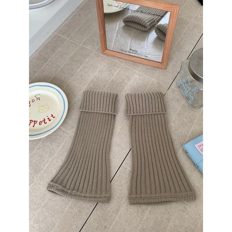 Autumn and Winter Coarse-knit Wool Sock, Solid Color, Versatile, Sweet and Girlish Socks, Pure Cotton School Style, Individual and Trendy Pile Socks