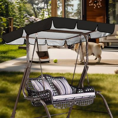 Toldo de repuesto para silla columpio de Patio, cubierta de sombra para hamaca, resistente a los rayos UV, impermeable, para asiento oscilante