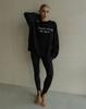 Lazy Sweet Cool Style Letter Yarn-Yarn Crew Neck Pullover Sweater Women's Autumn and Winter Wear Drop Long Sleeve Wool Top Jacket