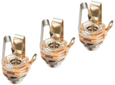 Prodotto originale Switchcraft, jack stereo standard per set di 3 [Switchcraft] #12B chitarra/effettore,