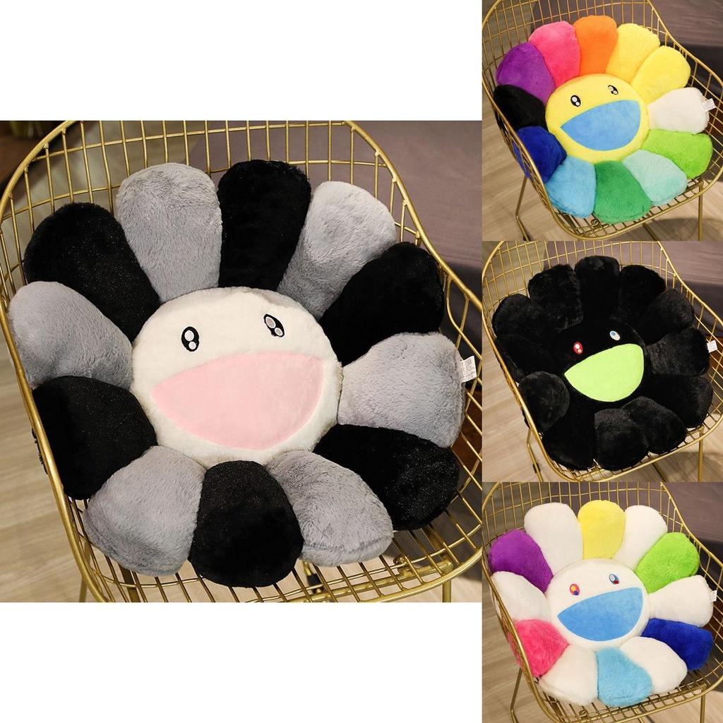 Colorful Takashi Murakami Rainbow Flower Pillow Plush Soft Toy For Kids And Collectors