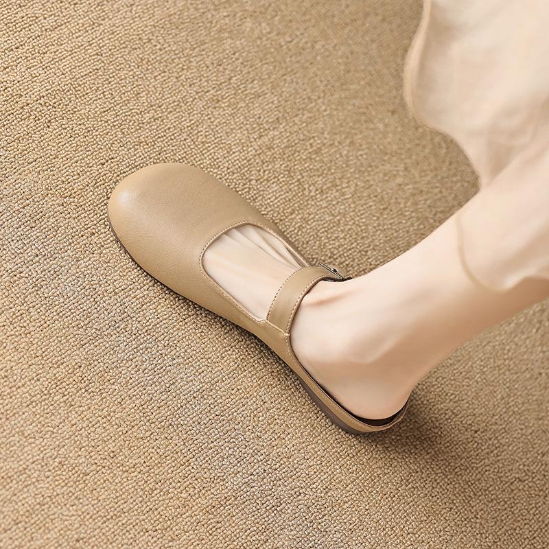 Weiwei Women's Retro Summer Flat Half-Slippers - Plus Size, Easy Slip-On