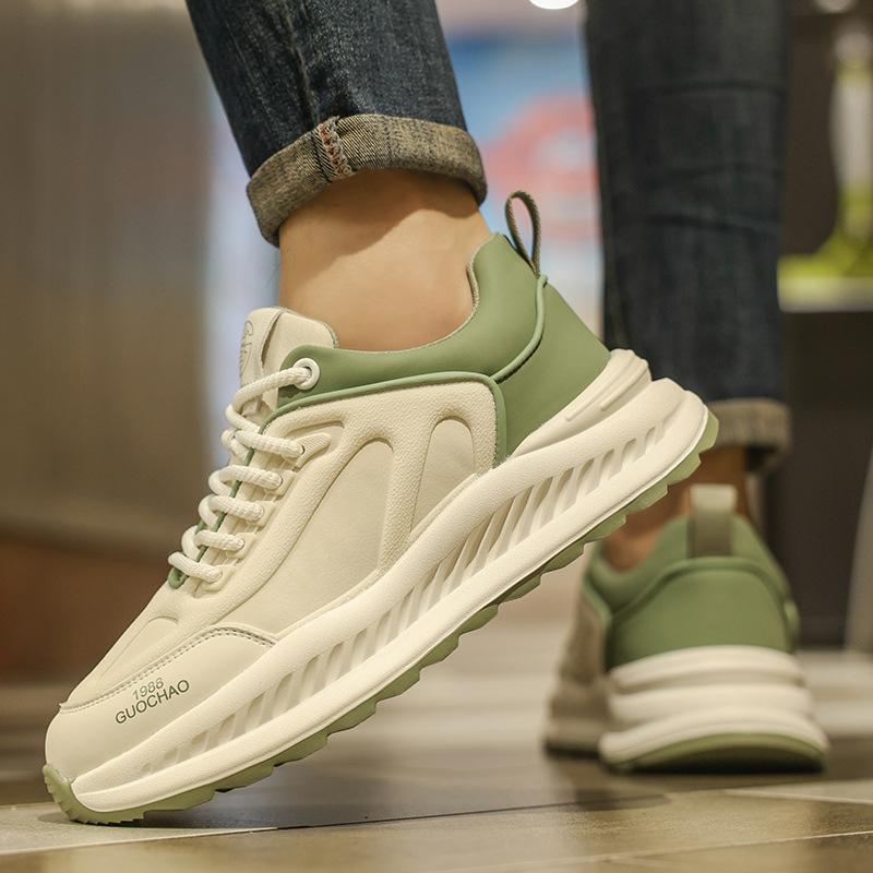 Light luxury retro dad trendy shoes men's new summer trend board shoes high-end thick-soled non-slip sports and leisure shoes