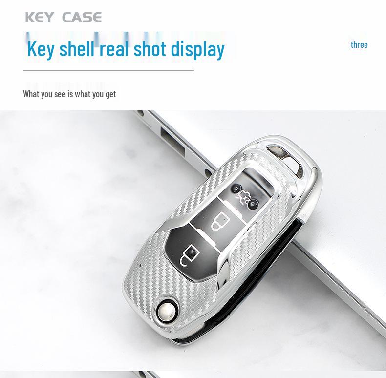 Ford F06H Carbon Fiber TPU Key Protective Cover