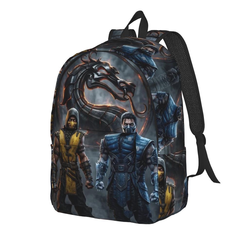 Mortal Kombat II Moive 2026 Cool Backpack Sports High School Hiking Travel Daypack for Men Women Laptop Computer Shoulder Bag