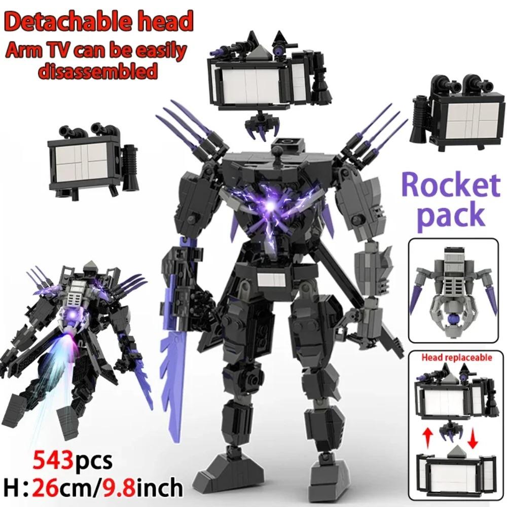 Moc Skibidi Toilet Builing Blocks Toy Titan Clock Man 2.0 Drill Man Titan TVMan Camerman Speakerman for Kids Boys Birthday Gifts