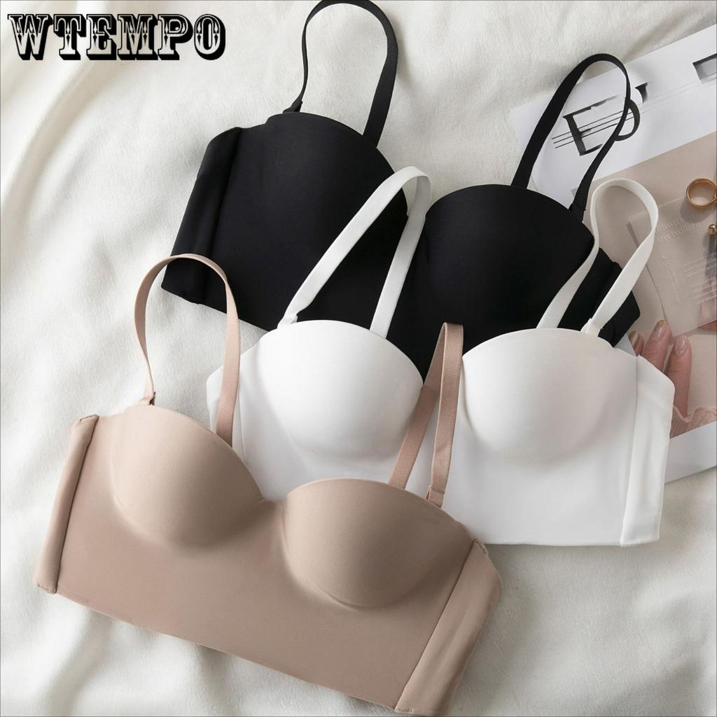 Women's Gathering Bra Collecting Accessory Breasts Soft Steel Ring Anti Slip Summer Detachable Shoulder Strap Bra