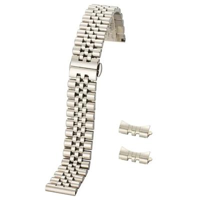Solid Stainless Steel WatchBand 12mm 13mm 14mm 16mm 17mm 18mm 19mm 20mm 21mm 22mm Universal Strap Curved End Wristband Accessory