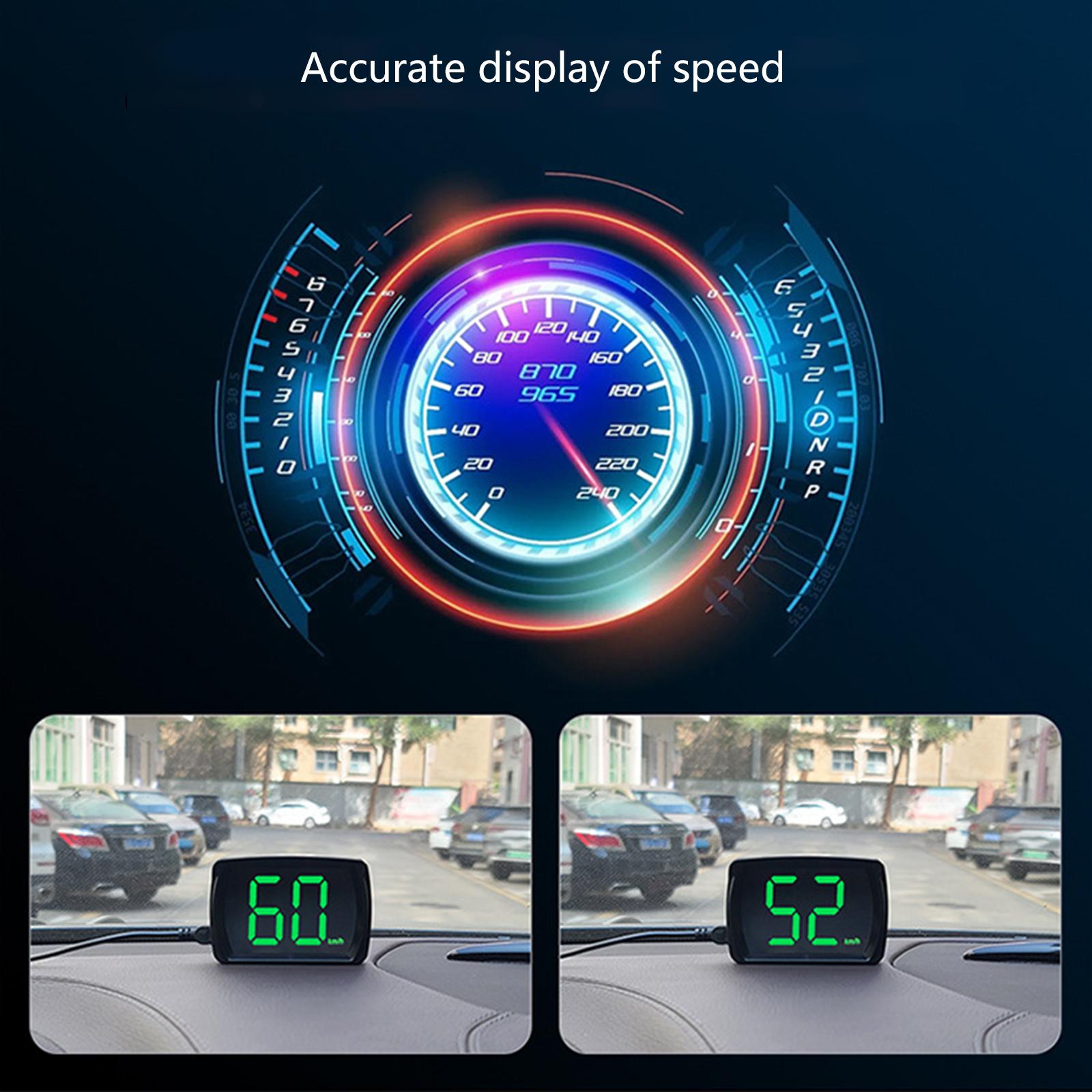 

Multifunction Real Time Plug Play Speedometer Head Up Speed Display For Vehicle Motorcycle Truck Safe Driving Experience 1