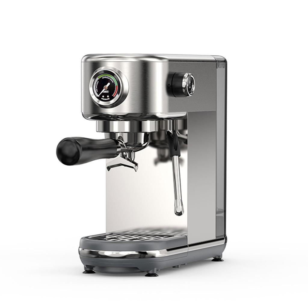 Semi automatic Coffee Machine Stainless Steel 20Bar Double Boiler Coffee Maker Steam Milk Frother with 10mm Steam Wand