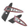 Stickers For KIA Sportage NQ5 2026 2026 2026 Car Door Armrest Panel Window Lift Switch Button Cover Trim ABS 6pcs Accessories
