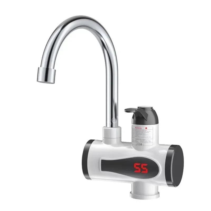 3000W Tankless Instant Hot Cold Electric Water Heater Tap Faucet For Kitchen белый