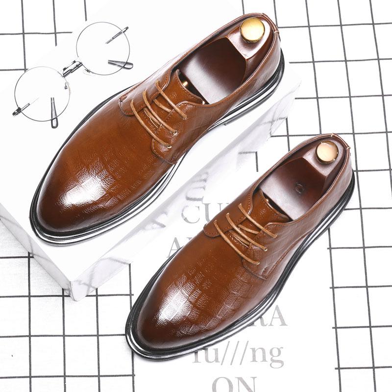 Newestbreathable Black Men Pointed Oxford Shoes Male Business Dress Footwear Soft Leather Men Flats Casual Office Leather Shoes 2A