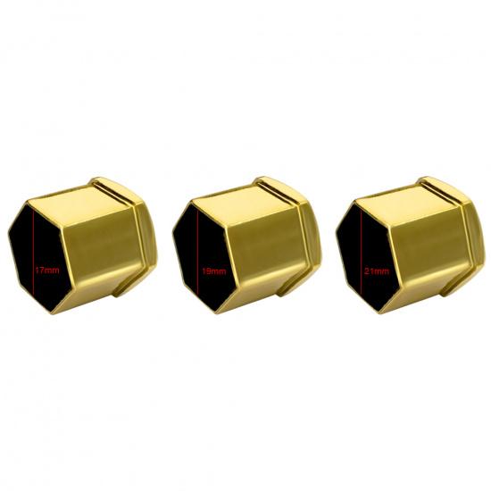 20Pcs Universal Anti-Rust 17 19 21mm Chrome Glossy ABS Auto Trim Tyre Wheel Nut Screw Bolt Protection Covers Cap Car Accessories Stem Caps1