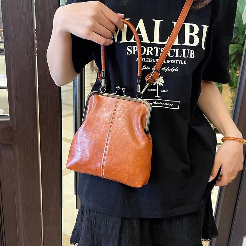 2025 Retro Umhänge-Clip-Tasche: Vielseitige Damenhandtasche & Handyhalter für stilvolles Pendeln