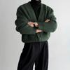 2026 Japanese Retro V-neck Knit Cardigan: Spring/Autumn Artistic Loose Sweater for Men