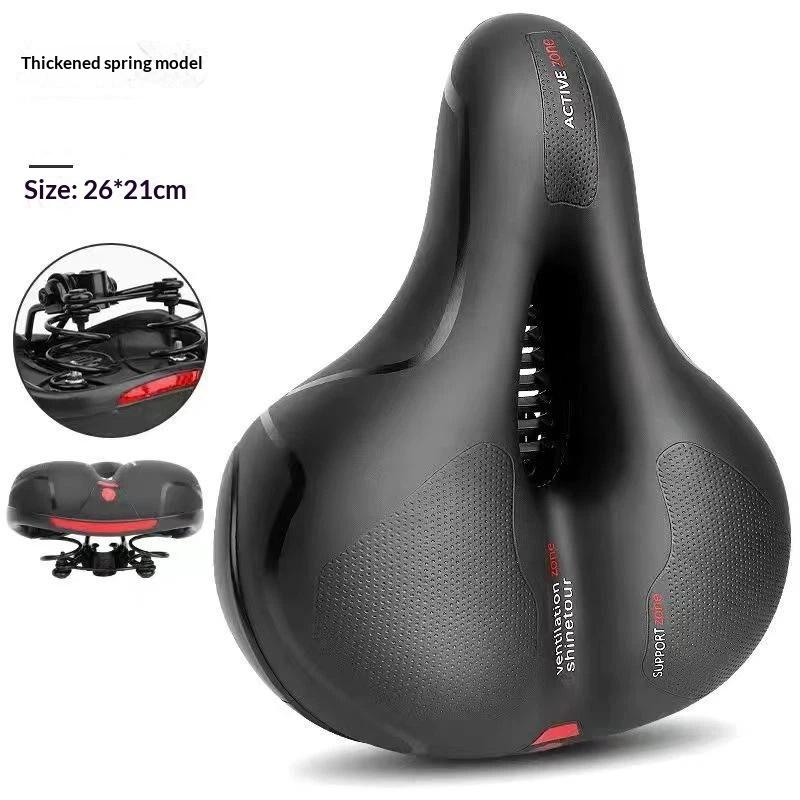 Women'S Men'S Absorbing Bike Seat Comfortable Thickened Super Soft Mountain Bike Seat Universal Bicycle Accessories