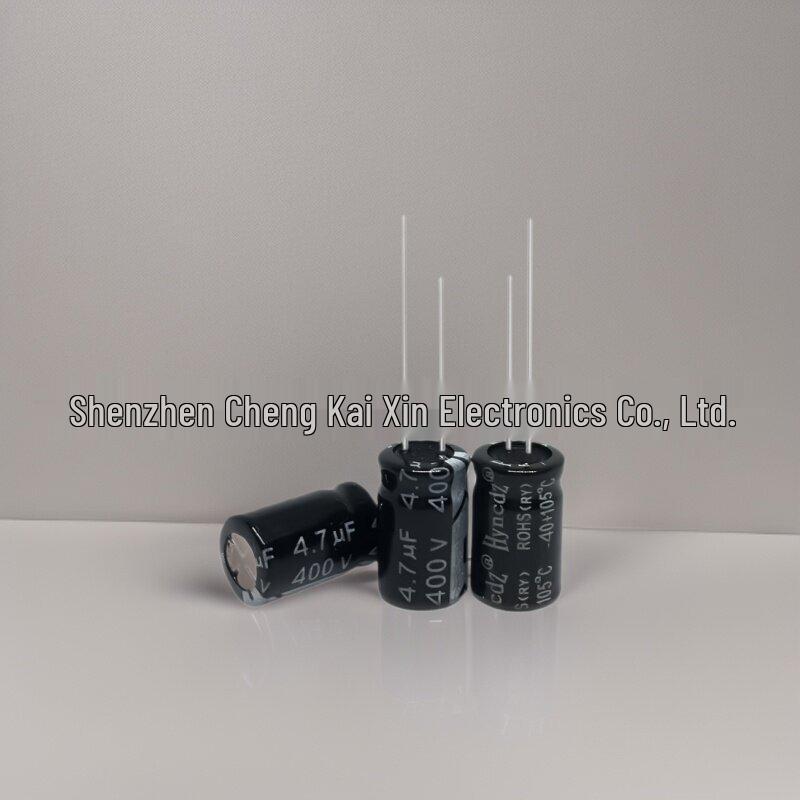 Aluminum Electrolytic Capacitor 400V 2.2µF 8x12mm, Standard Black Series, PET Material