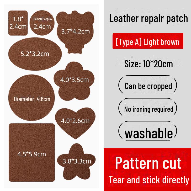

Самоклеящаяся заплатка из натуральной кожи для ремонта дивана, кресла и автомобильного сиденья
