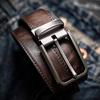 Genuine Leather Belt For Men With Vintage Style And Metal Pin Buckle For Casual And Workwear