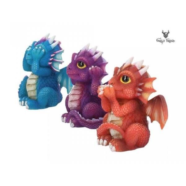 Statuette Fantaisie - NEMESIS NOW - Trois Dragons de la Sagesse - Résine - 8.5cm - Intérieur