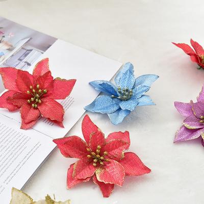 8PC Christmas Decoration Simulation Christmas Flower Christmas Tree Garland Accessories Phnom Penh Small Flower Christmas Tree Decoration Accessories