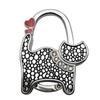 Two-heart Cat Bag Hook: Customizable Logo, Inner-Folding Table Edge Hook for Ladies