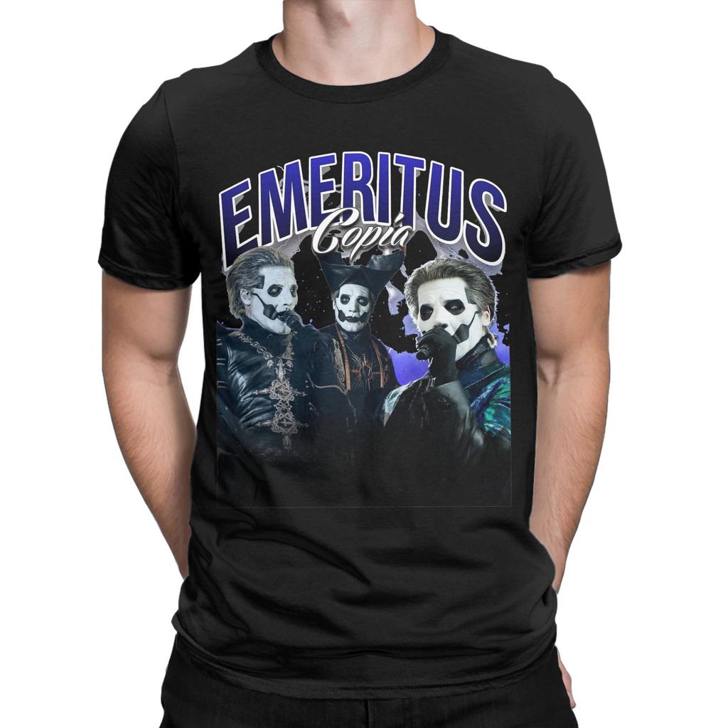 Ghost BC Band Bedruckte T-Shirts für Männer Frauen Popmusik Album 100% Baumwolle Horror Totenkopf Bedrucktes T-Shirt Kleidung
