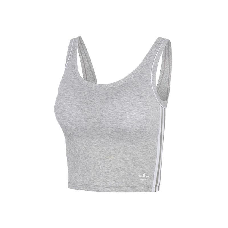 

Adidas Originals Breathable Comfortable Stretch Sports Sleeveless Vest Women Tops Gray 4A0410-202 L