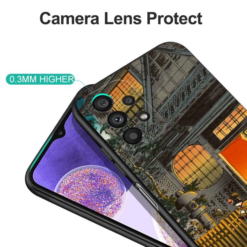 Czarne etui Tpu do Motorola Moto G52 G42 G60 4G G60S G71 G9 Play Plus Power One 5G Ace retro Tokyo Japanese Art