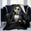 1pc. Cute Cartoon Skeleton Blanket, Perfect for Home Decor, Seasonal Use, and Gift Ideas | Cozy & Stylish Halloween Theme Blanket | Ideal Fo
