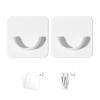 Self-adhesive Clothes Rail Bracket Rod Support Stand Curtain Rod Bracket Curtain Rod Holder