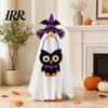 Felt Halloween Goose Statue Ghost Costume, Wizard Hat, Cape, Pumpkin Candy Soft Fabric Decor Bag, Outdoor Yard Decoration for or Garden Display