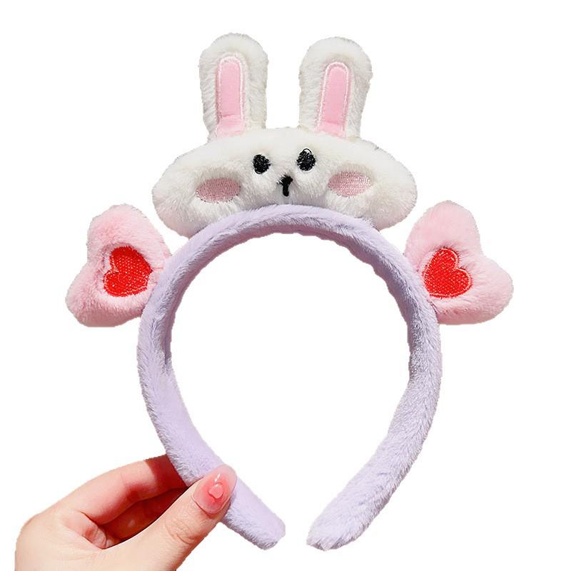 Children's Plush Hairband for Autumn/Winter - Anti-Slip Headband and Hair Clip for Little Girls and Women, Ideal for Washing Face and Daily Use