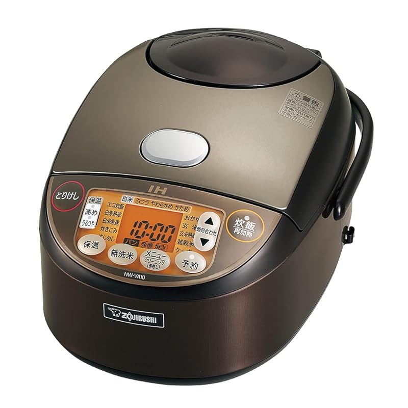 

Zojirushi rice cooker 5.5 go IH type Extremely cooked Black thick pot Keep warm for 30 hours brown NW-VA10-TA