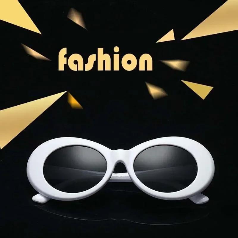Oval Retro Sunglasses Women Men Vintage Sun Glasses Fashion Frame Personality Mirror Travel Punk Oculos De Sol