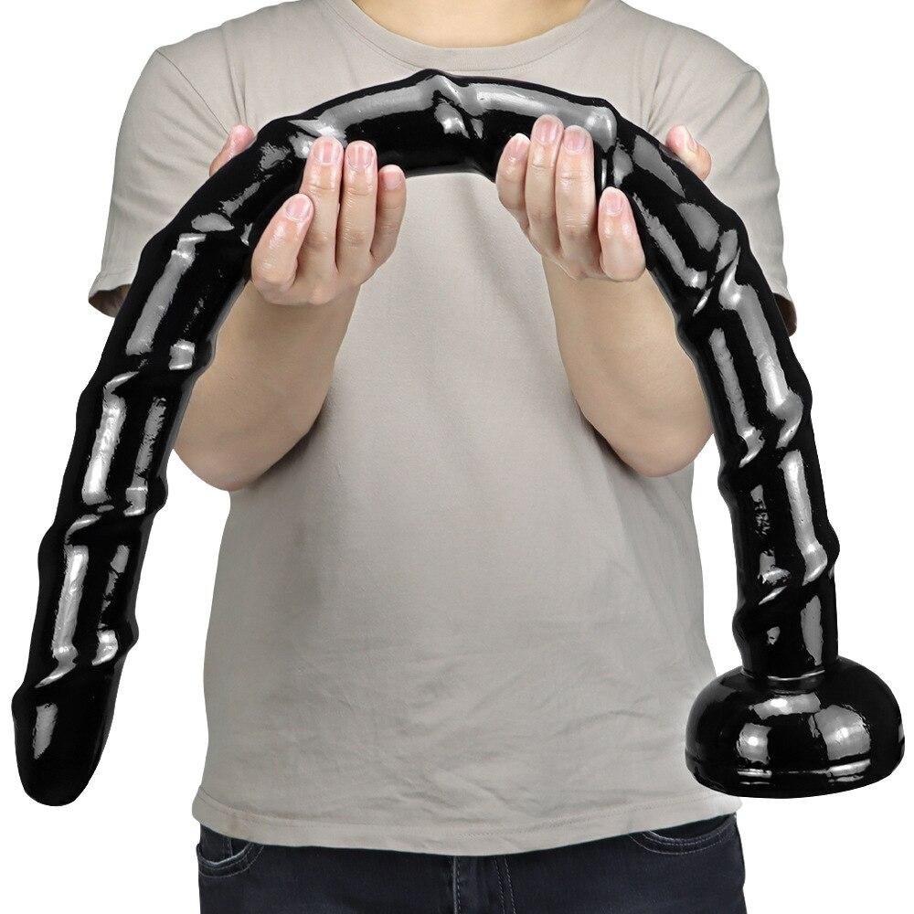85*5CM XXL Enorme Dildo Nero Buttplug Strips Masturbatore Mostro Cavallo Pene Giocattoli Sessuali per Adulti Fisting BDSM Schiavo Strapon