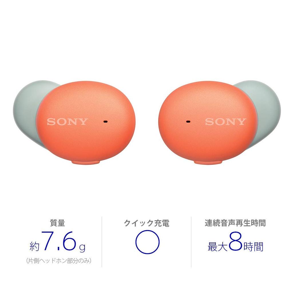 Sony completely wireless earphones class Amazon Alexa installed Up to 8 hours of continuous playback Compact and lightweight High connection stability