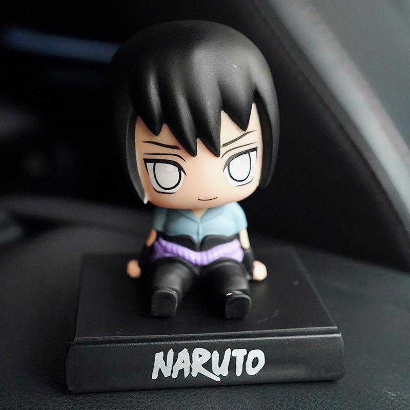 Anime Naruto Figure Uzumaki Naruto Kakashi Sasuke Itachi Car Ornaments Shake Head Cute Action Figure Figures Model Toys Gift