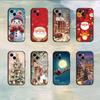Christmas Graphic Phone Case For 17 16 15 14 13 12 11 Mini XS XR X 6S 6 Pro Max Plus Black Soft Cover