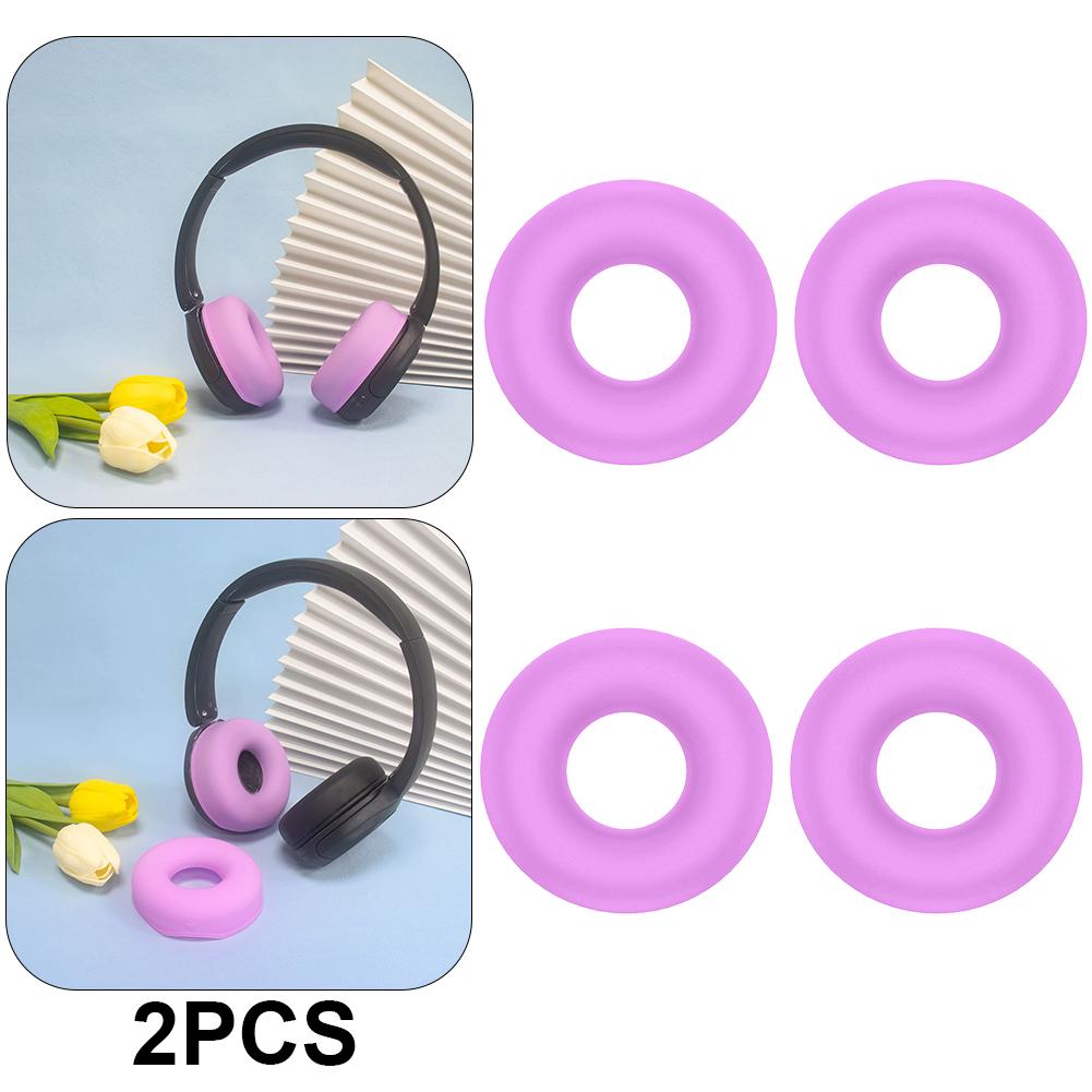 

1 Pairs Earpads Case Waterproof Silicone Ear Sleeve for Sony WH-CH520 (Purple) 
